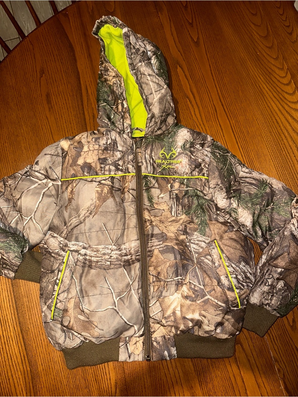 Realtree Neon Lime Fleece Hoodie